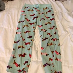 Teal pj dog pants size s in girls (short) $ 6